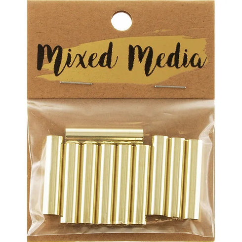 30mm x 7mm Metal Alloy Long Tubes (available in 2 colours)